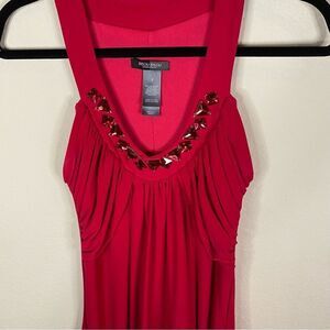 Bisou Bisou NWOT Magenta Rhinestone Cocktail Dress
